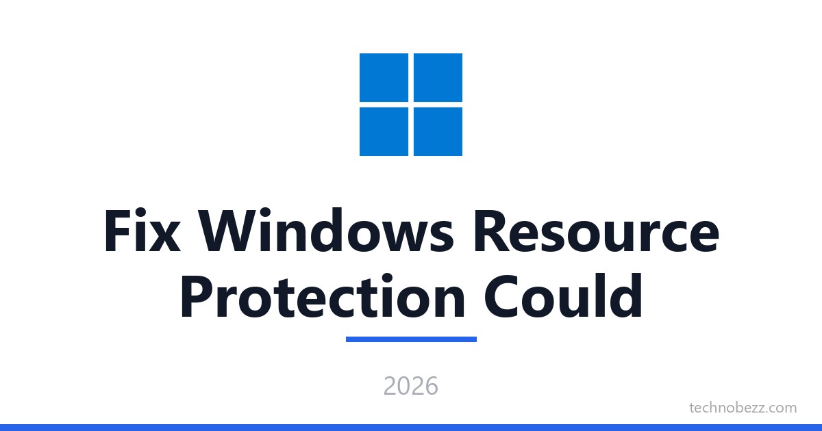 Resource Protection How to Fix Windows Resource Protection Could Not Start the Repair ...