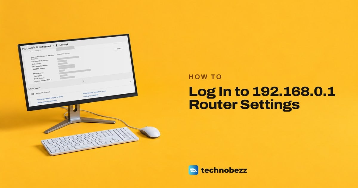 How to Log In to 192.168.0.1 Router Settings