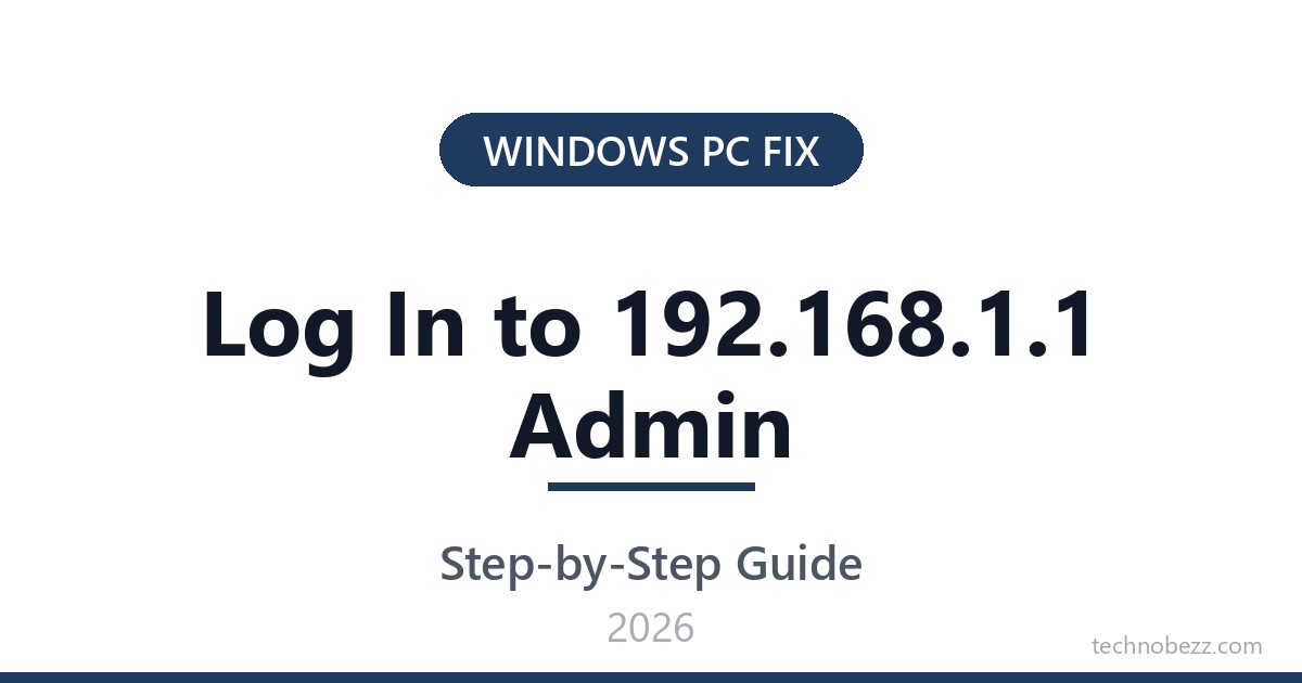 How To Log In To 192 168 1 1 Admin Technobezz How To Log In To 192 168 1 1 Admin Technobezz