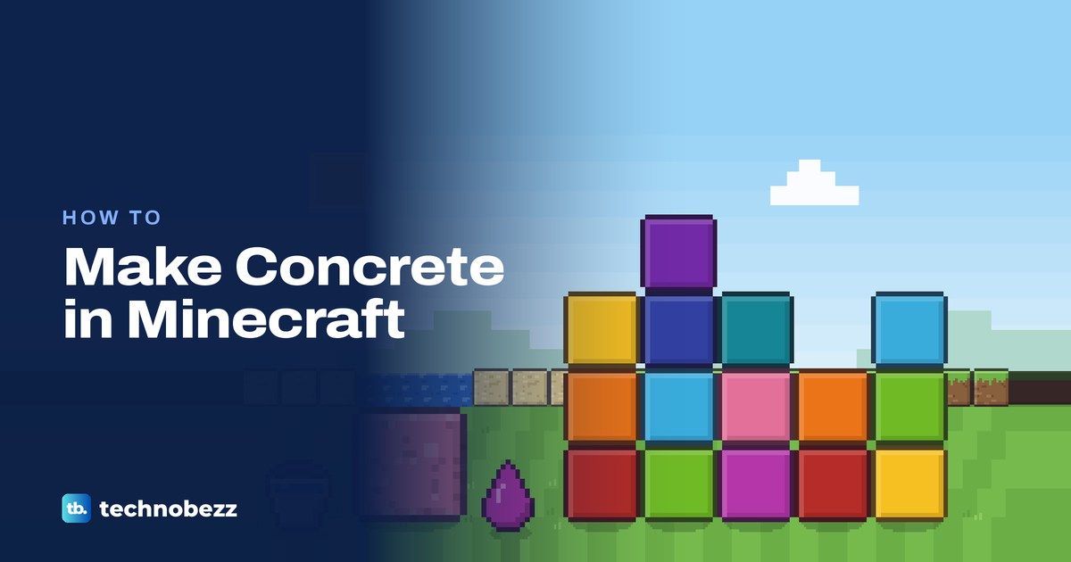 How to Make Concrete in Minecraft With Water