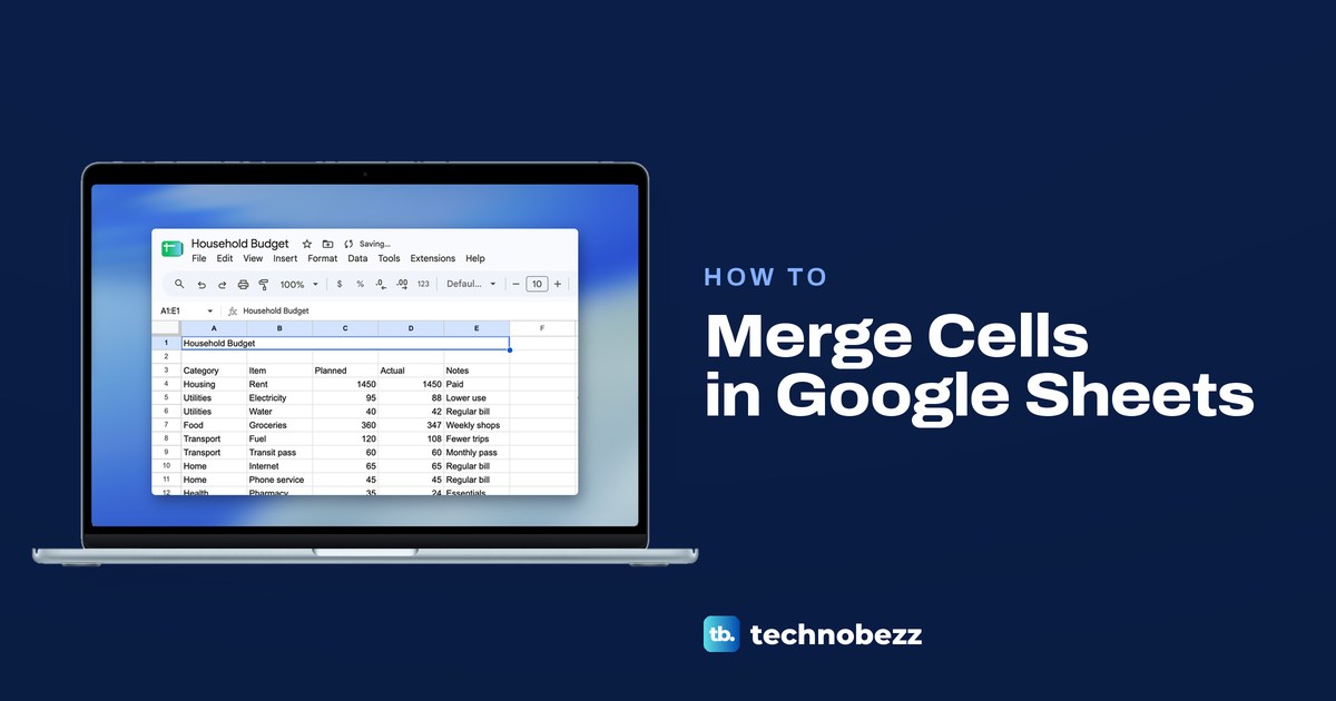 How to Merge Cells in Google Sheets and Unmerge Them