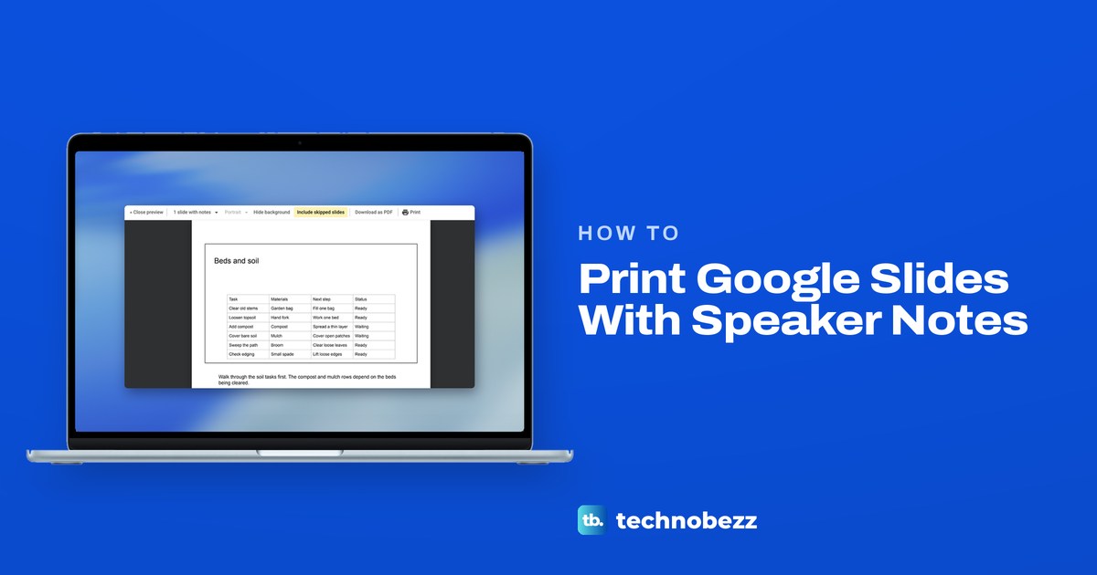 How to Print Google Slides With Speaker Notes