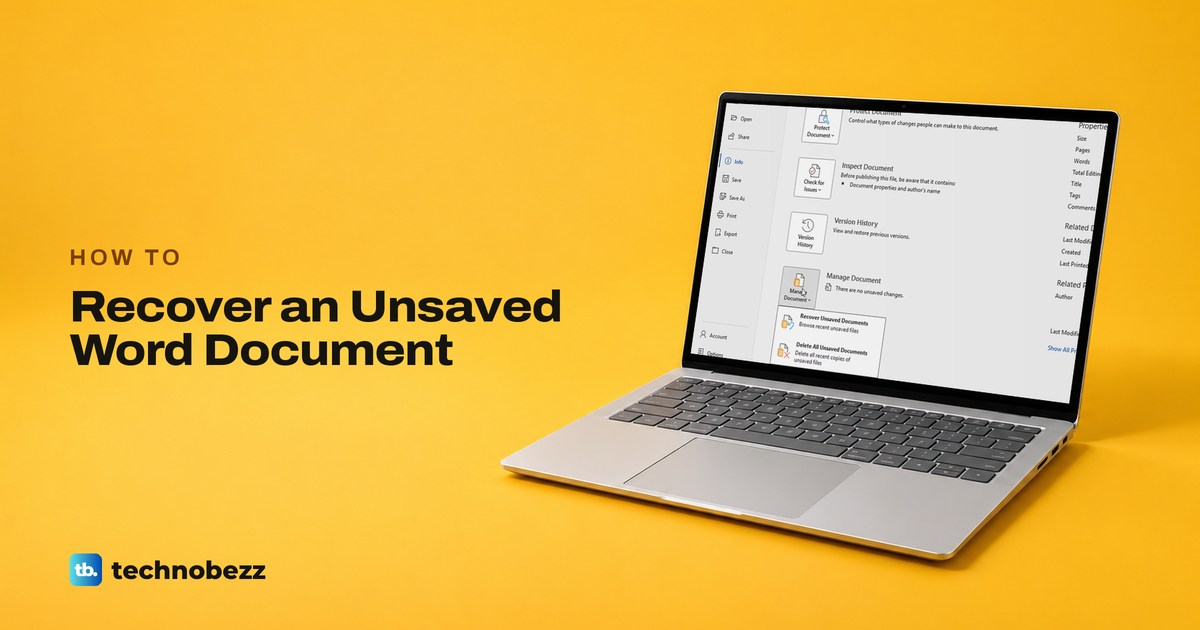 How to Recover an Unsaved Word Document (Crash or Closed)