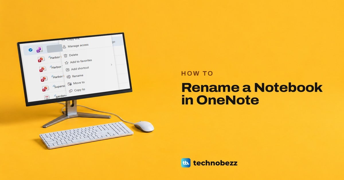 How to Rename a Notebook in OneNote on Windows and Web