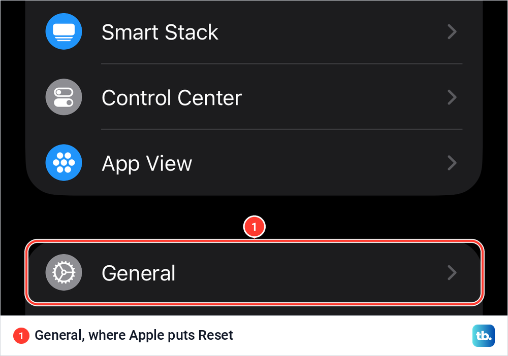 Apple Watch app on iPhone with the General row highlighted in the My Watch list.