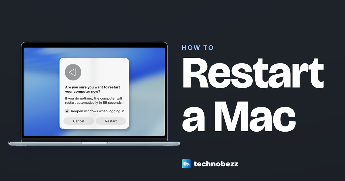 How to Restart a MacBook or Mac (Even When It Is Frozen)