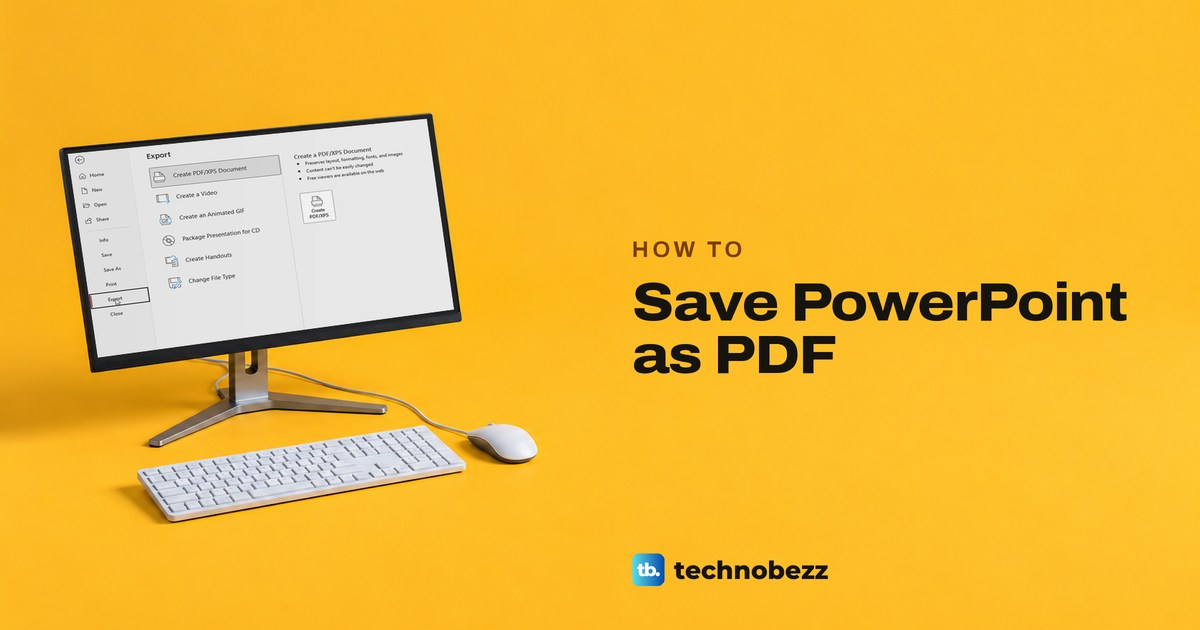 How to Save PowerPoint as PDF With Slides or Notes