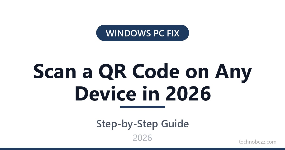 Scnn Code How to Scan a QR Code on Any Device in 2026 | Technobezz