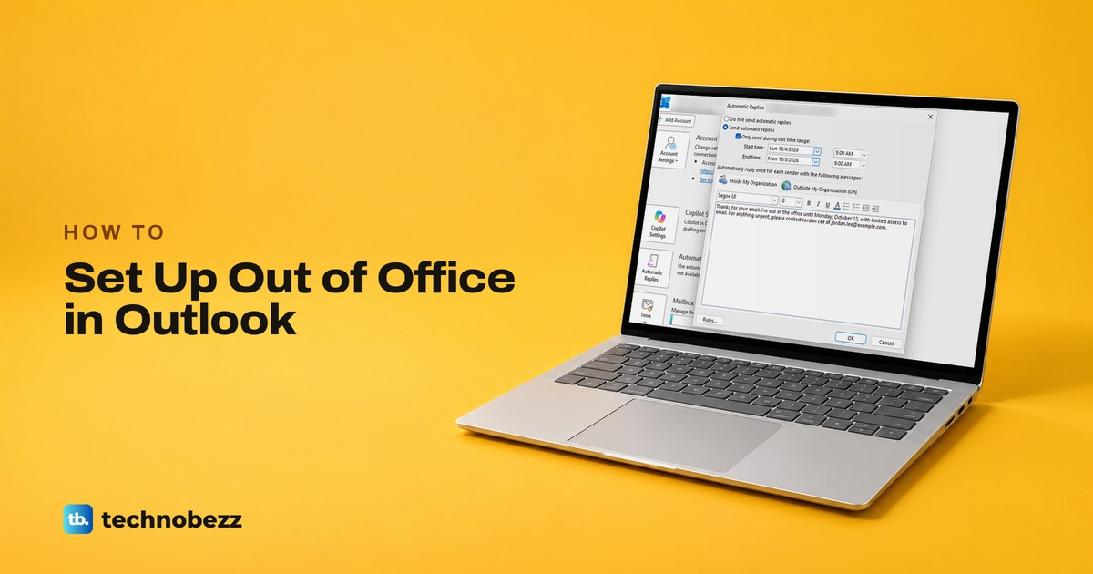 How to Set Up Out of Office in Outlook (Automatic Replies)