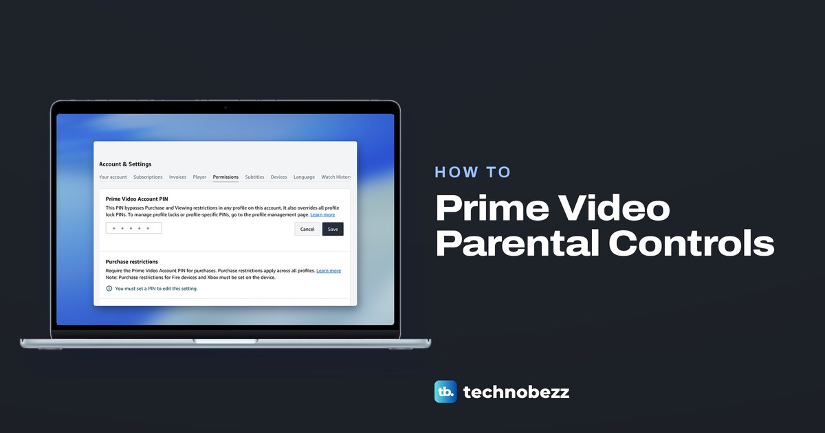 Prime Video Parental Controls and How to Set Them Up