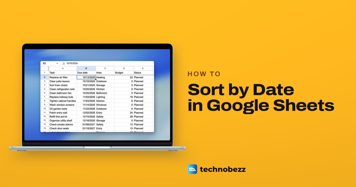 How to Sort by Date in Google Sheets Without Mixing Rows