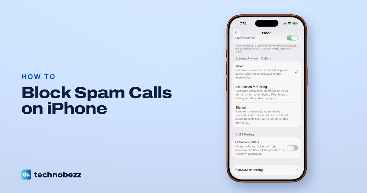 How to Block Spam Calls on iPhone and Stop Unknown Callers