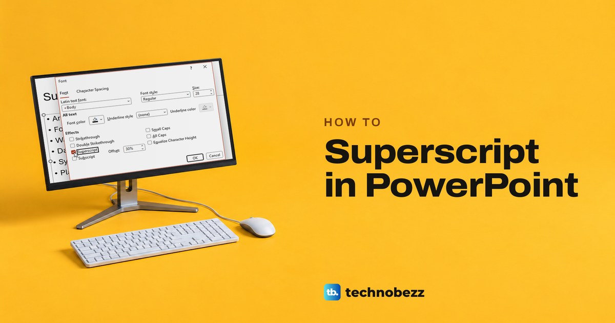 How to Superscript in PowerPoint for Text and Math