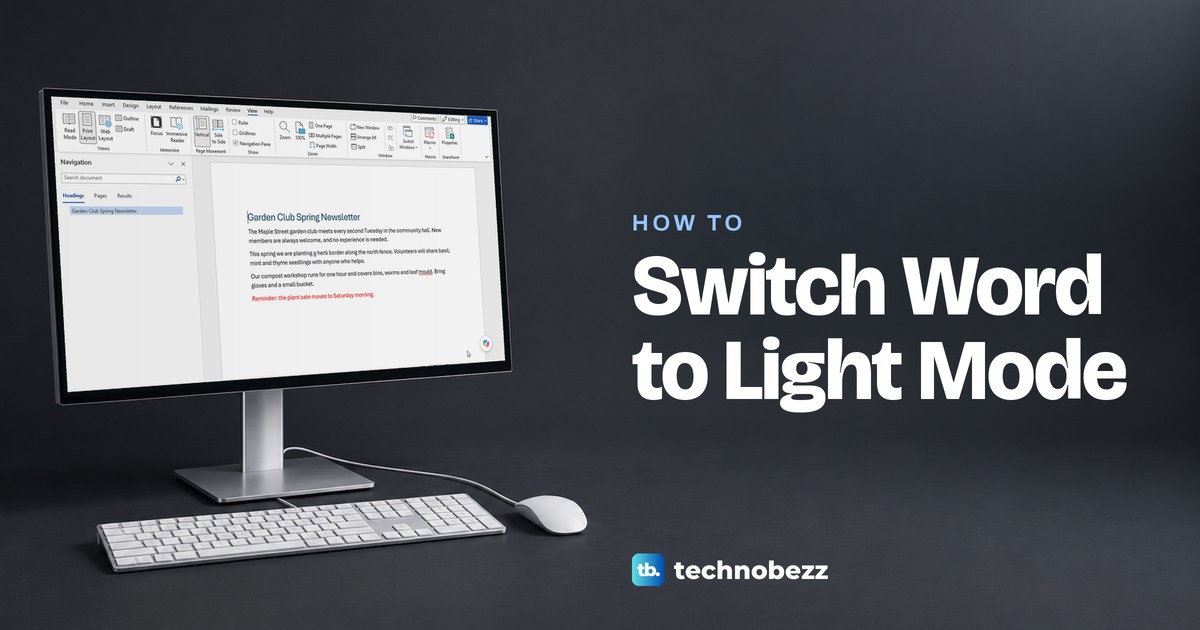 How to Change Microsoft Word to Light Mode on Any Device