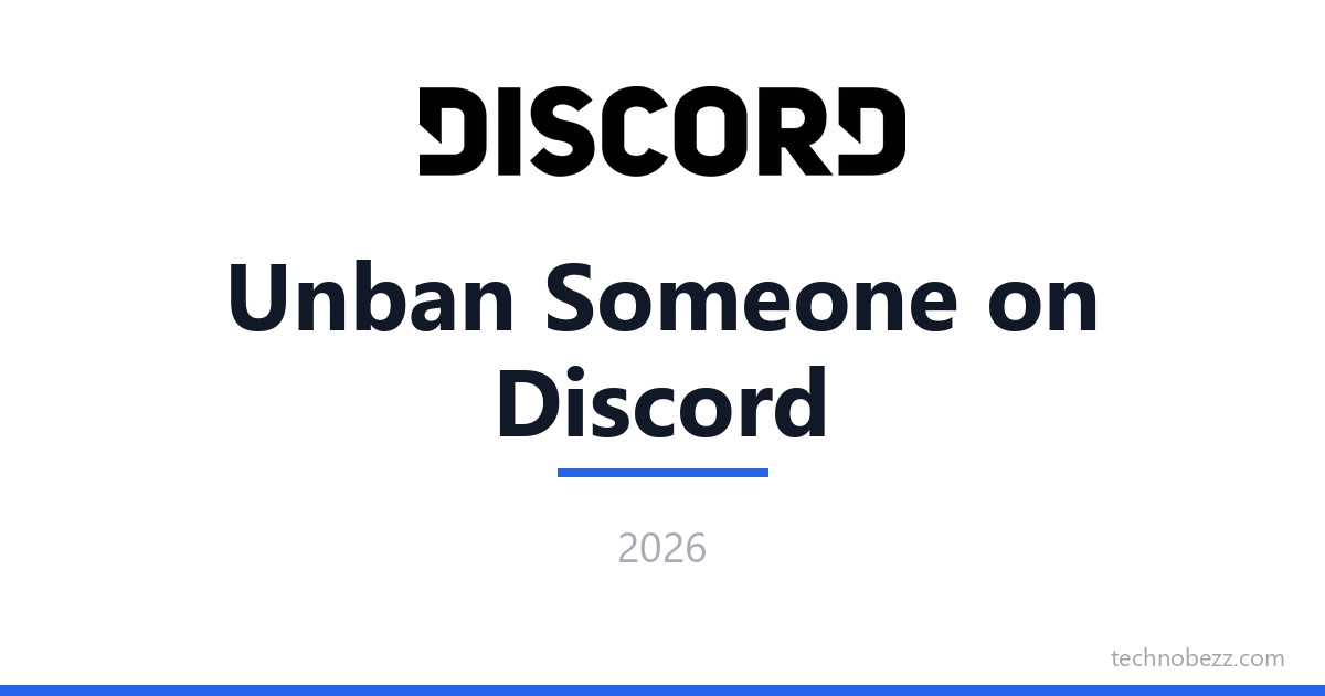 How to Unban Someone on Discord | Technobezz