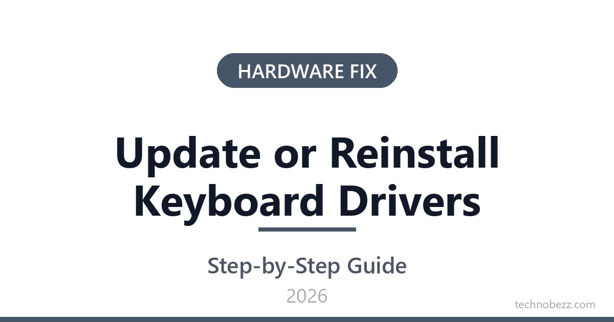 How to Update or Reinstall Keyboard Drivers | Technobezz