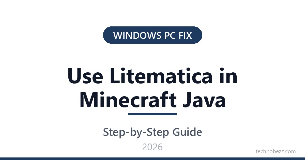 How to Use Litematica in Minecraft Java Edition 2026 | Technobezz