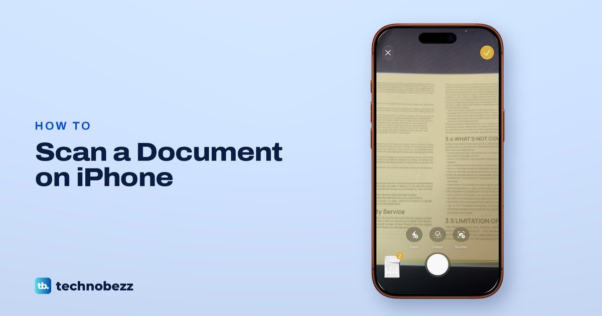 How to Scan a Document With iPhone (Notes, Files, Preview)