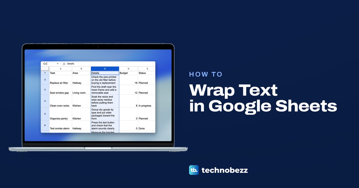 How to Wrap Text in Google Sheets and Show Every Line