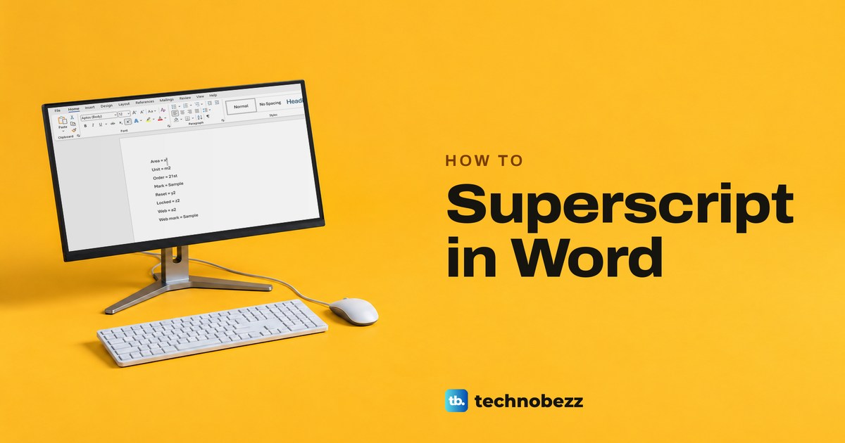 How to Superscript in Word and Format Exponents