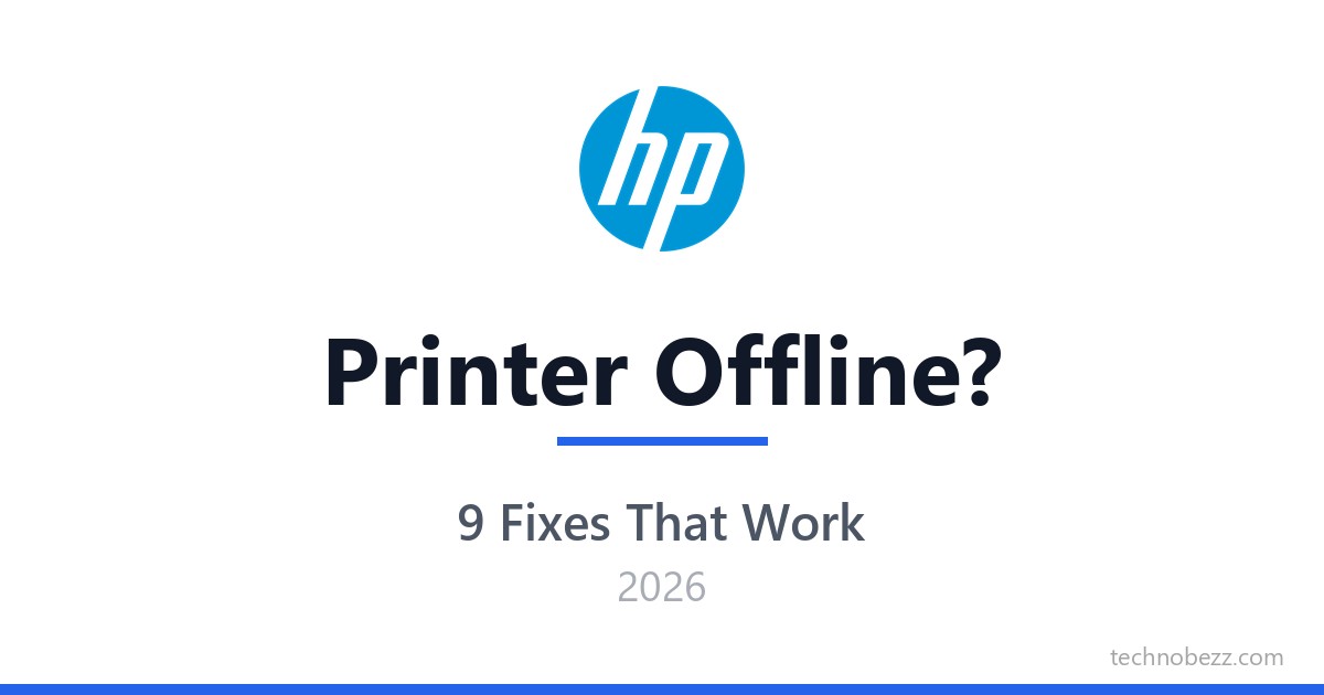 HP Printer Offline on Windows 11? Here Is How to Fix It (2026) | Technobezz