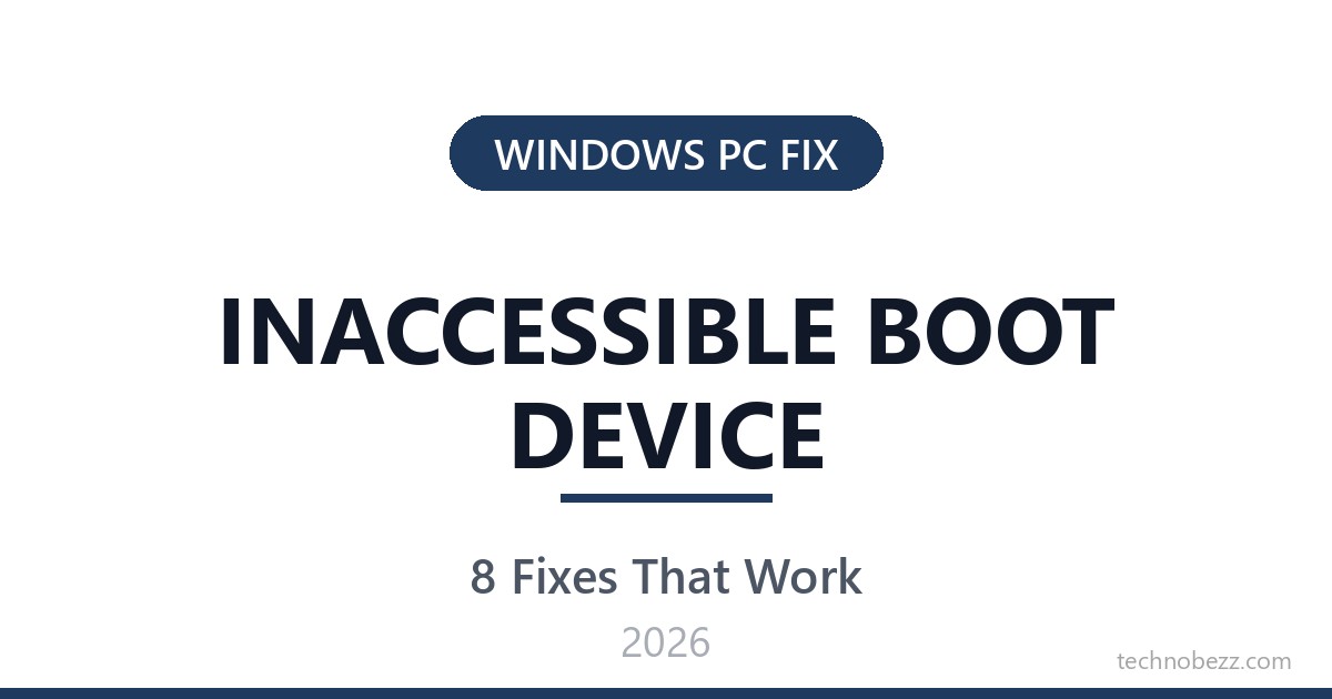 INACCESSIBLE_BOOT_DEVICE Blue Screen on Windows 11 and 10? 8 Ways to ...