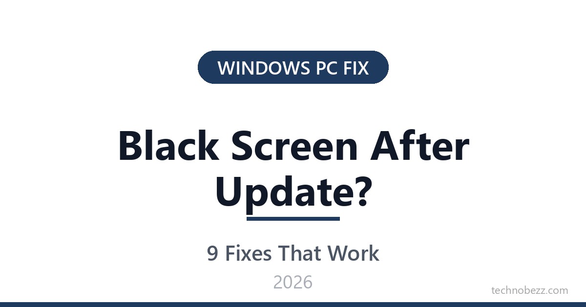 Windows 11 Won't Boot With a Black Screen After an Update? Here Is How ...
