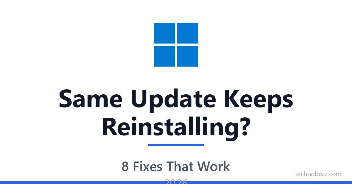 Windows Keeps Reinstalling the Same Update? 8 Ways to Fix It (2026 ...