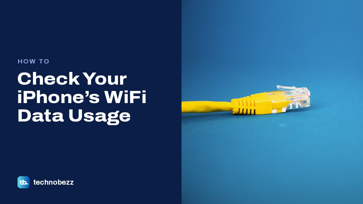 How to Check Your iPhone’s WiFi Data Usage