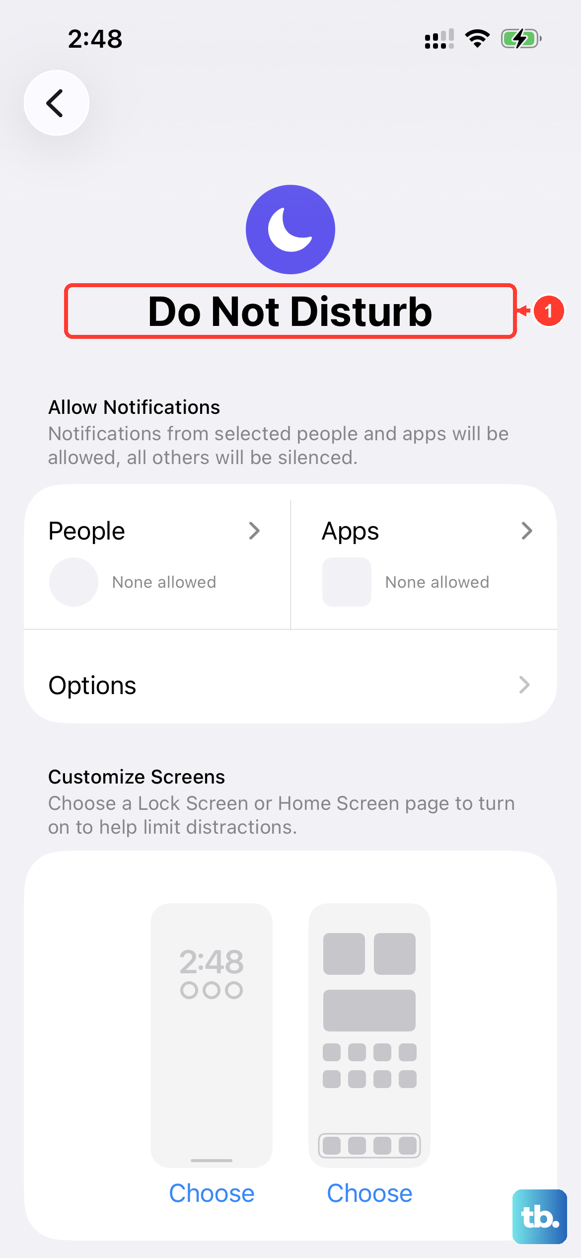 Open Settings > Focus and make sure Do Not Disturb (or another Focus) is not silencing your notifications.