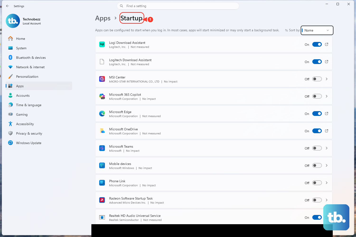 Open Settings > Apps > Startup and turn off programs you do not need at sign-in to speed up boot and reduce background load.