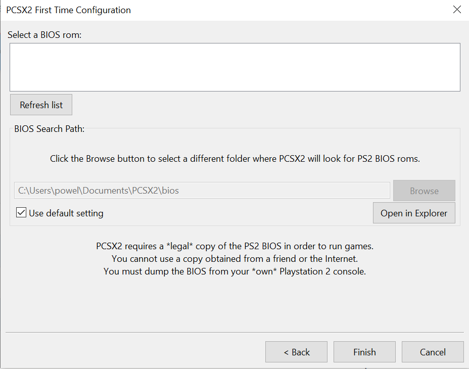 Steps To Setup PCSX2 -