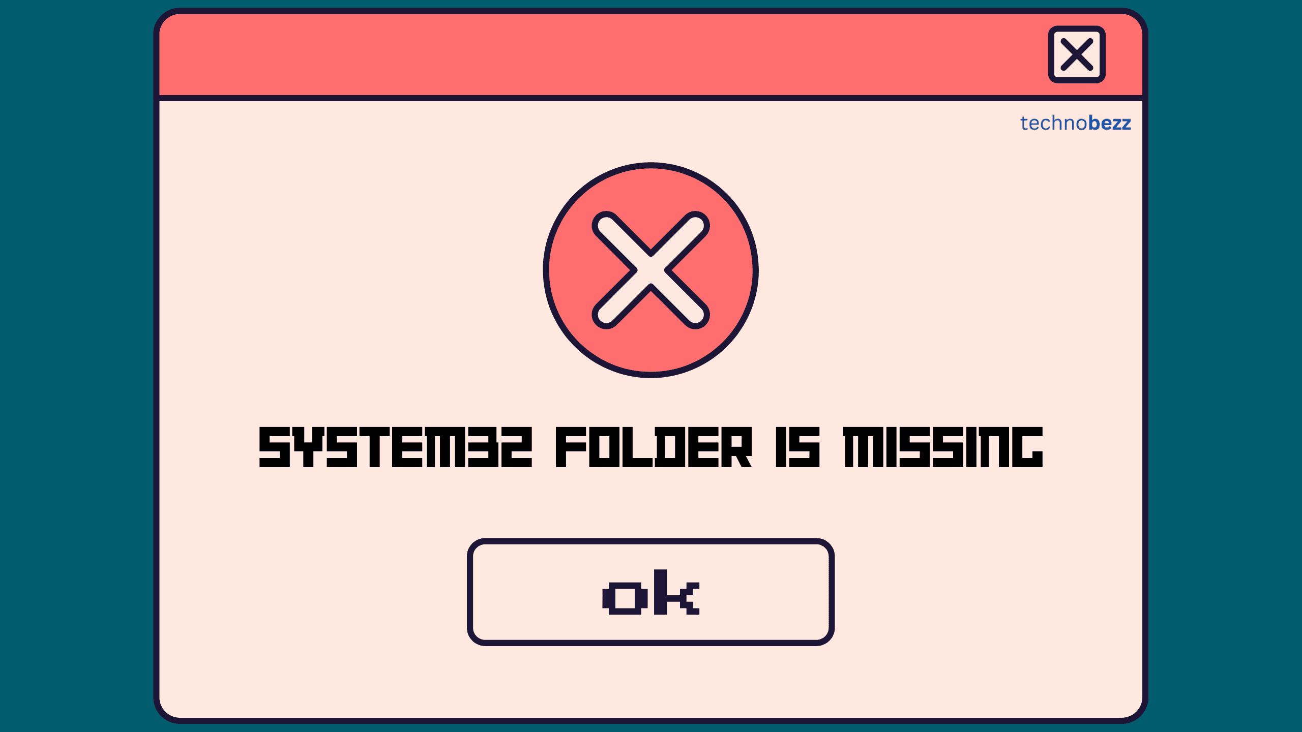 System32 folder is missing