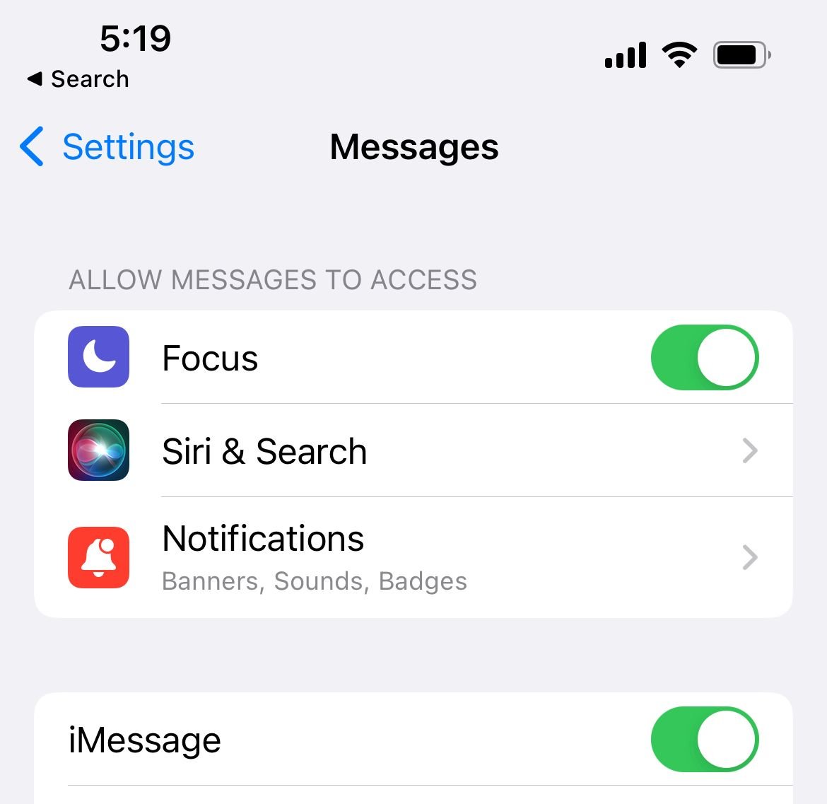 iphone not receiving texts from android