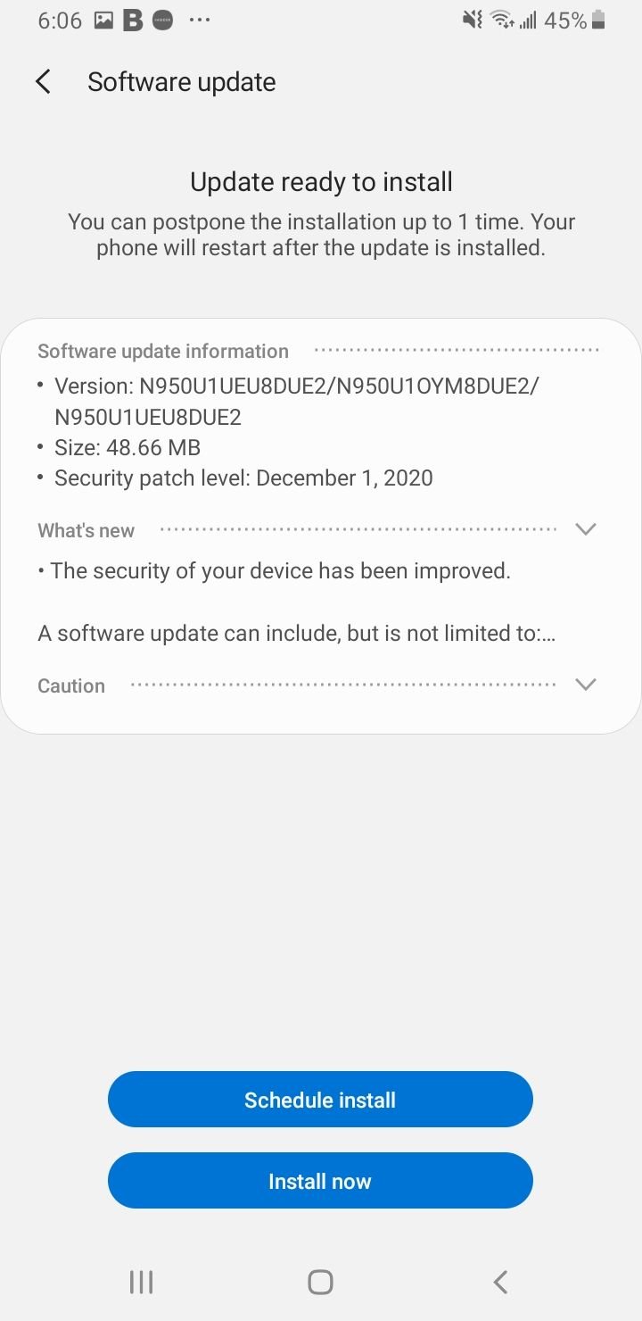 Updating your Samsung phone