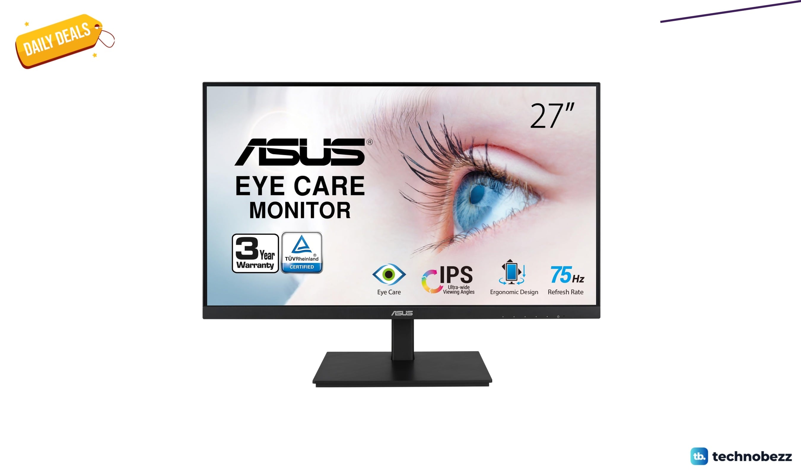 ASUS VA27DQSB 27 inch 1080P monitor drops to $156.99 on Amazon