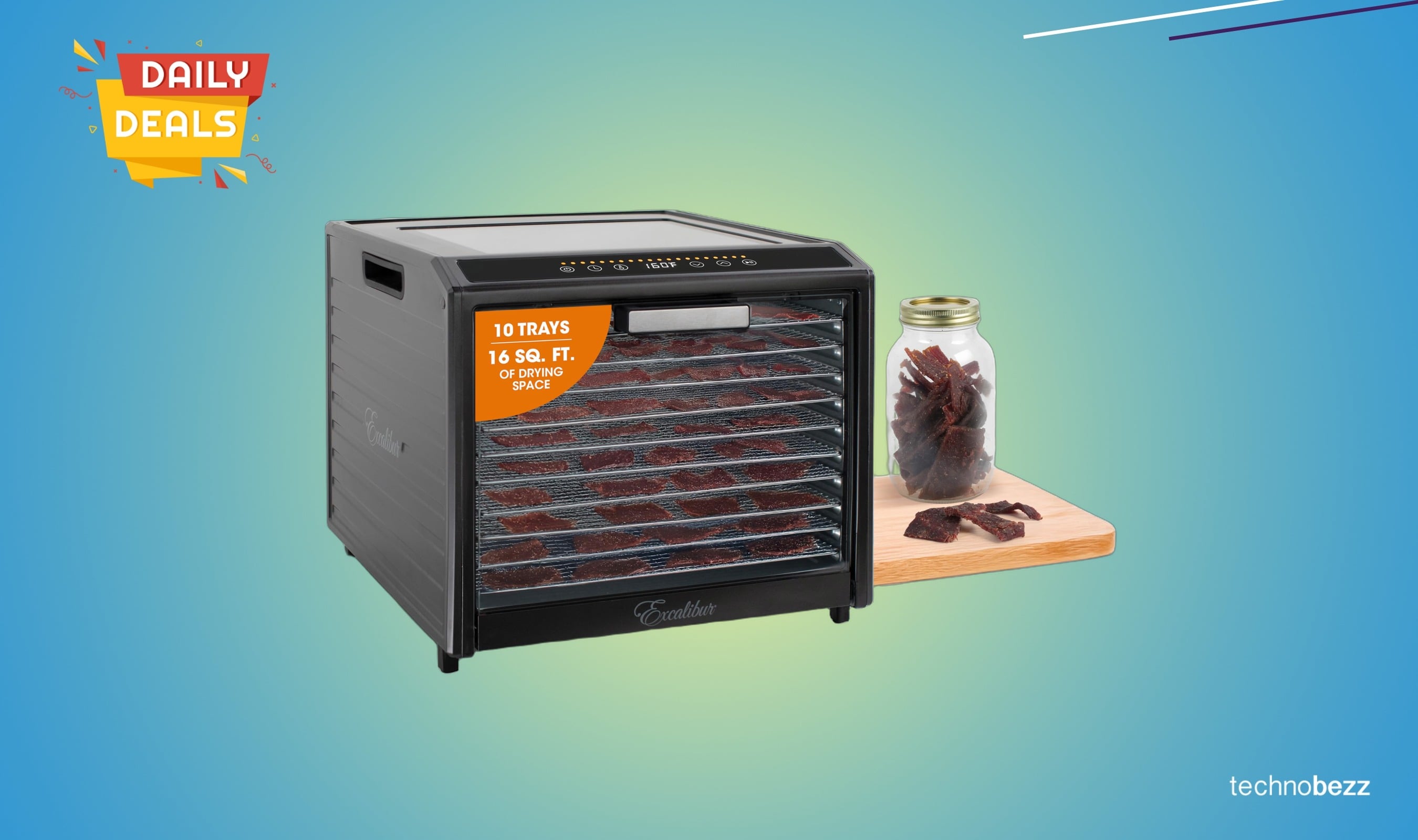 Excalibur Electric Food Dehydrator Performance 10-Tray drops to $299.99