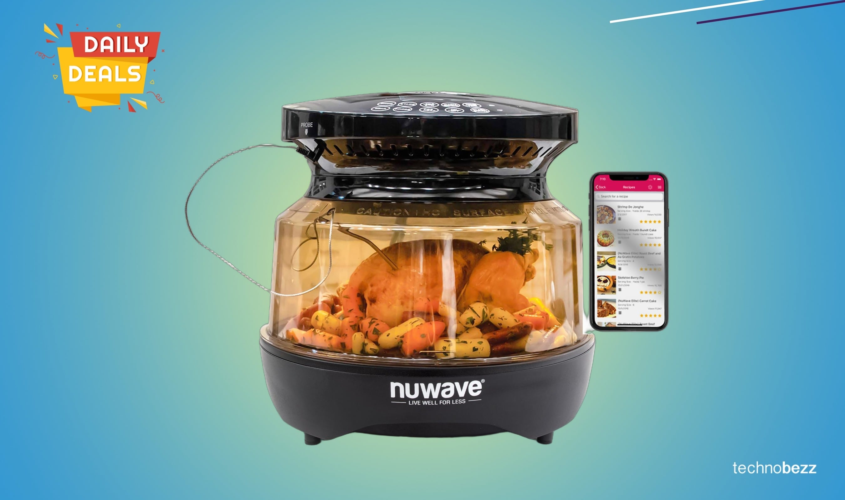 Nuwave Primo Grill Oven PFAS Free Countertop falls to $186.29
