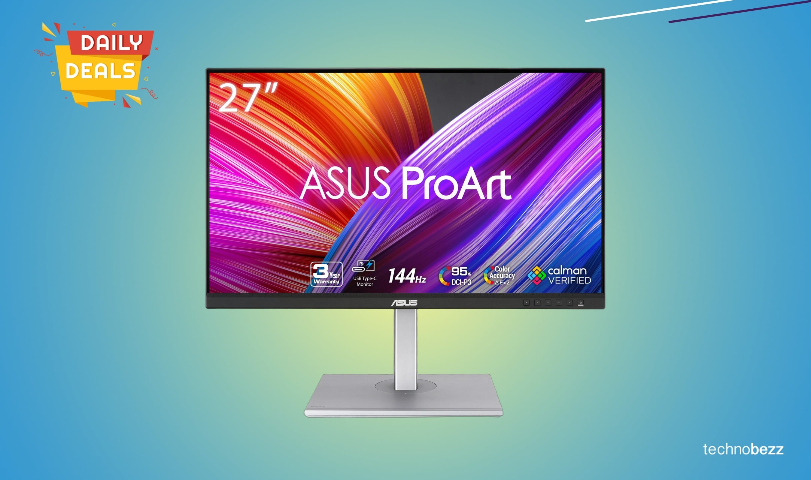 ASUS ProArt 27-inch 1440P professional monitor drops to $229