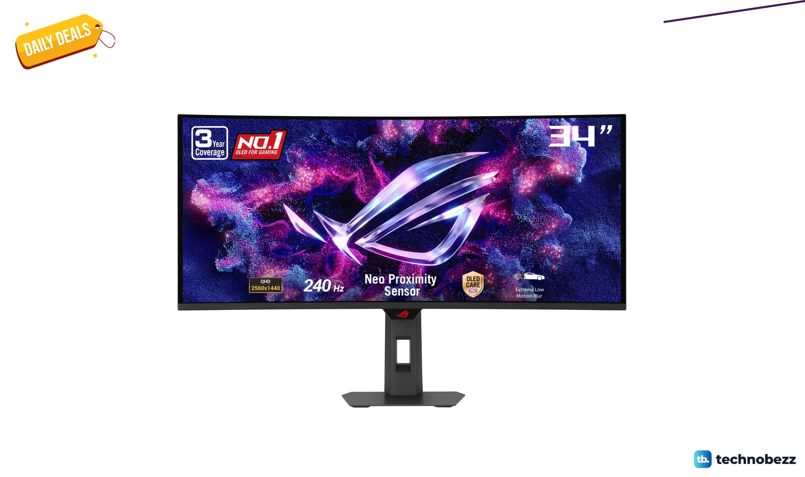 ASUS ROG XG34WCDMTG 34 1440p 240Hz Ultrawide falls to $970.99