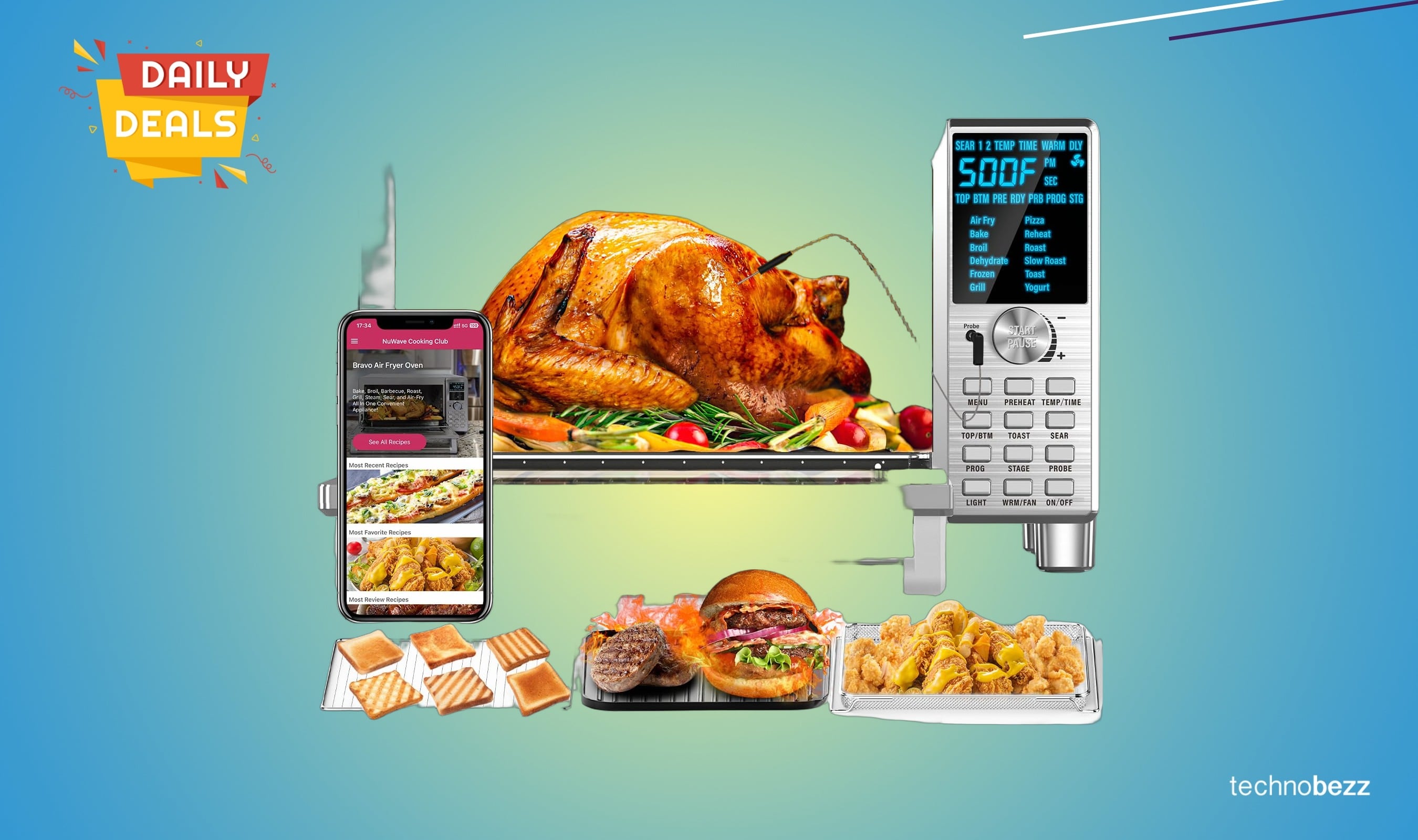 Nuwave Bravo XL Air Fryer Toaster Smart falls to $197.99