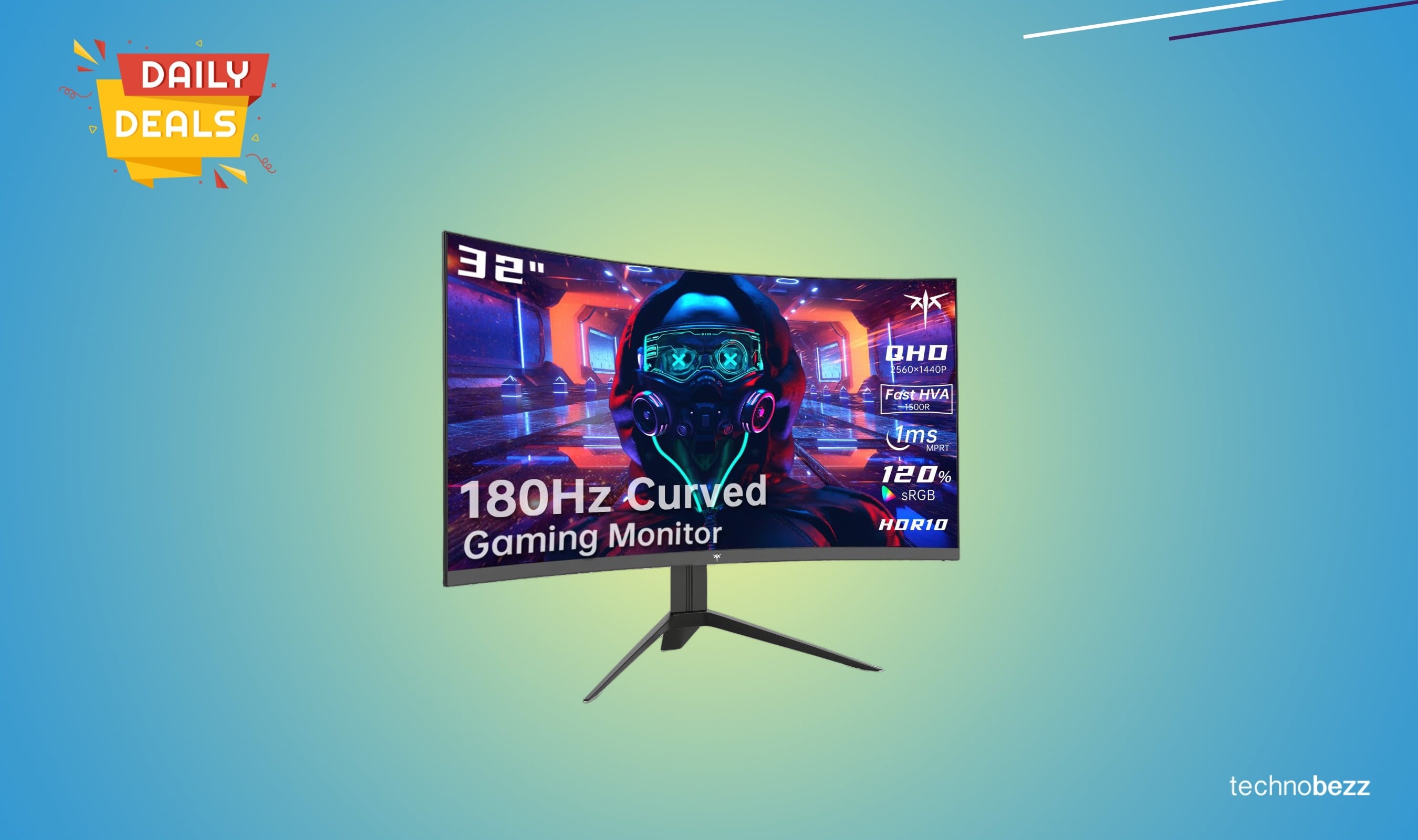 KTC 32-inch curved gaming monitor drops to $151.99