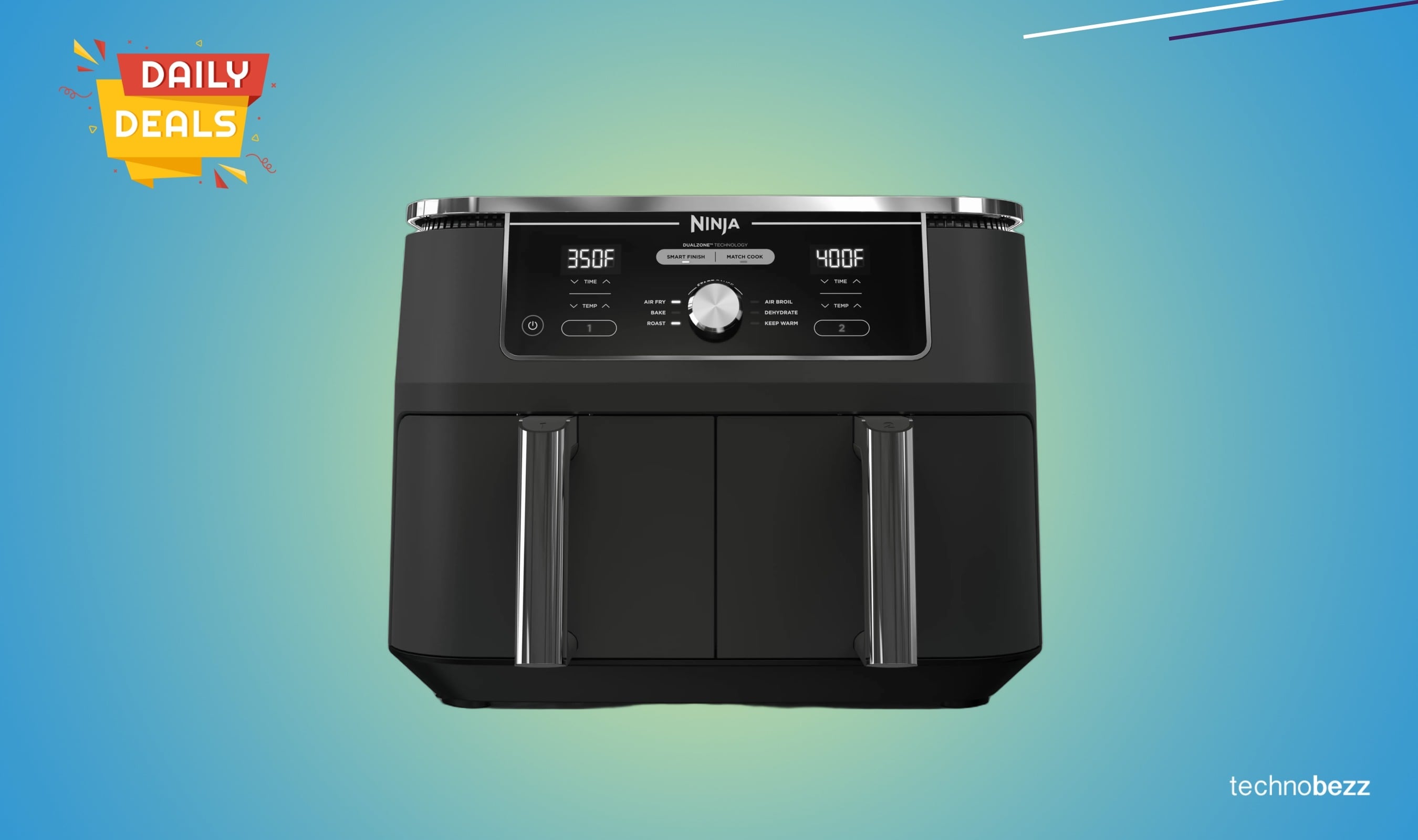 Ninja DZ401 Foodi 10 Quart DualZone air fryer drops to $179.99