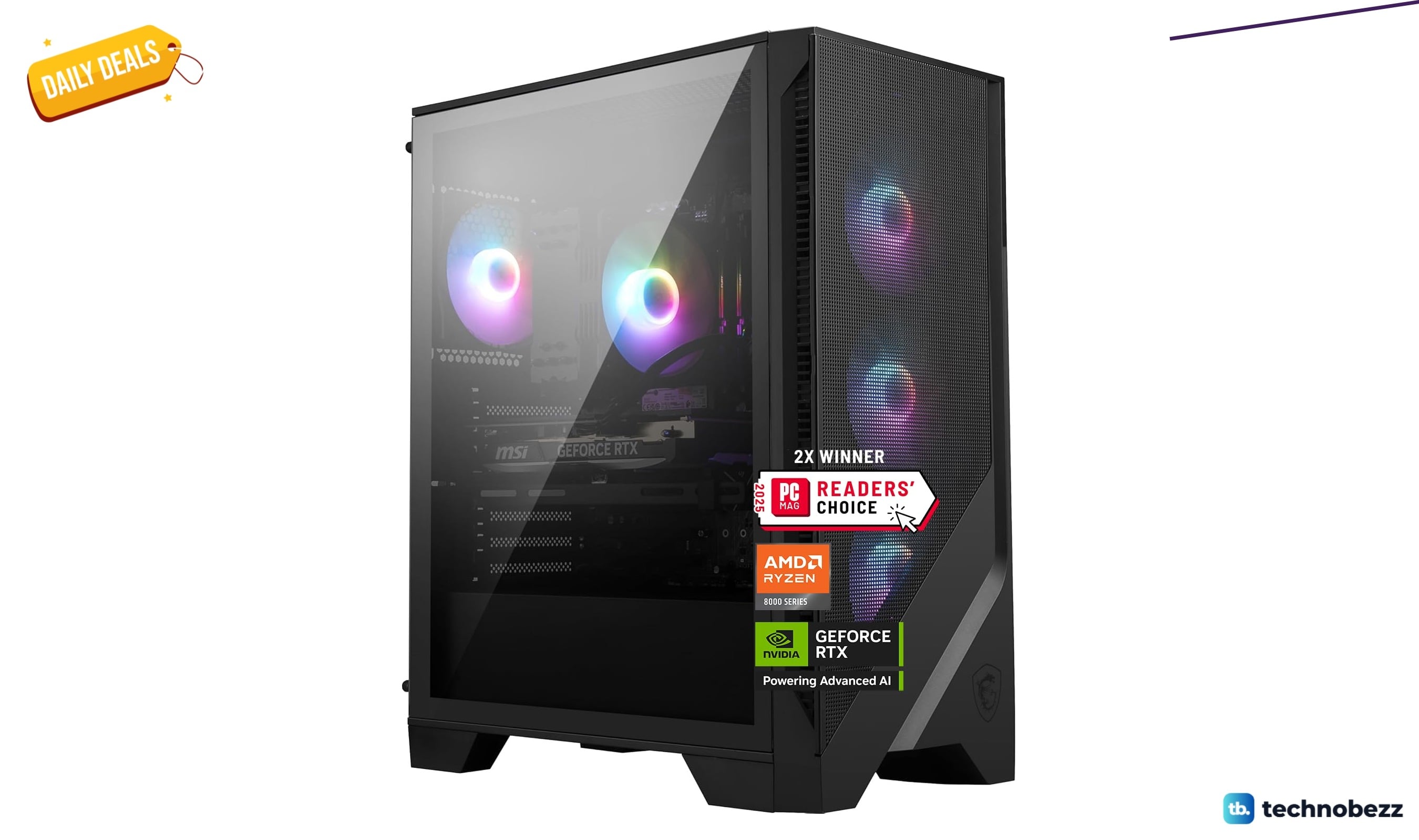 MSI Codex Z2 gaming desktop with AMD R7-8700F drops to $1929.99