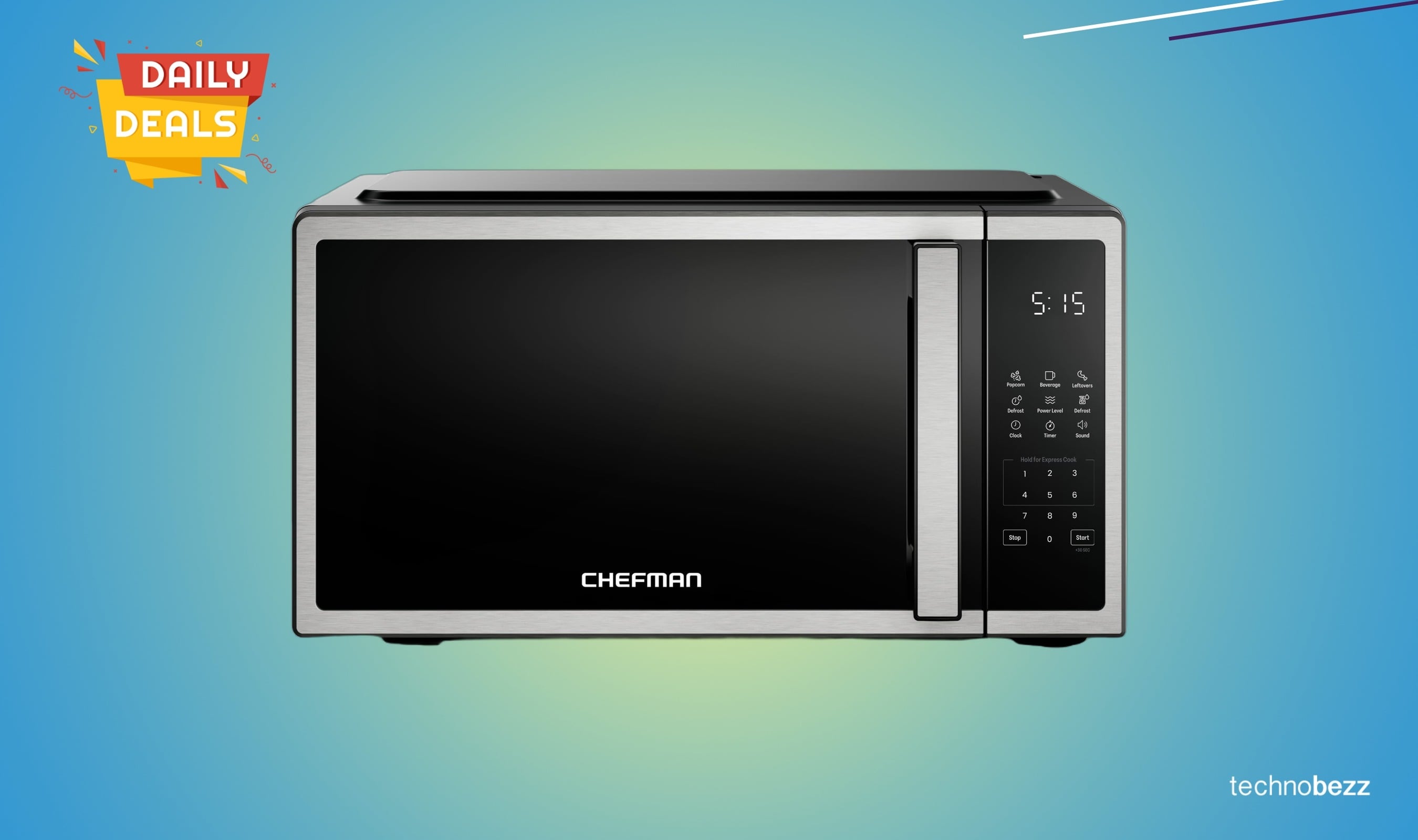 Chefman Compact Countertop Microwave Oven 0.7 Cu. drops to $79.99