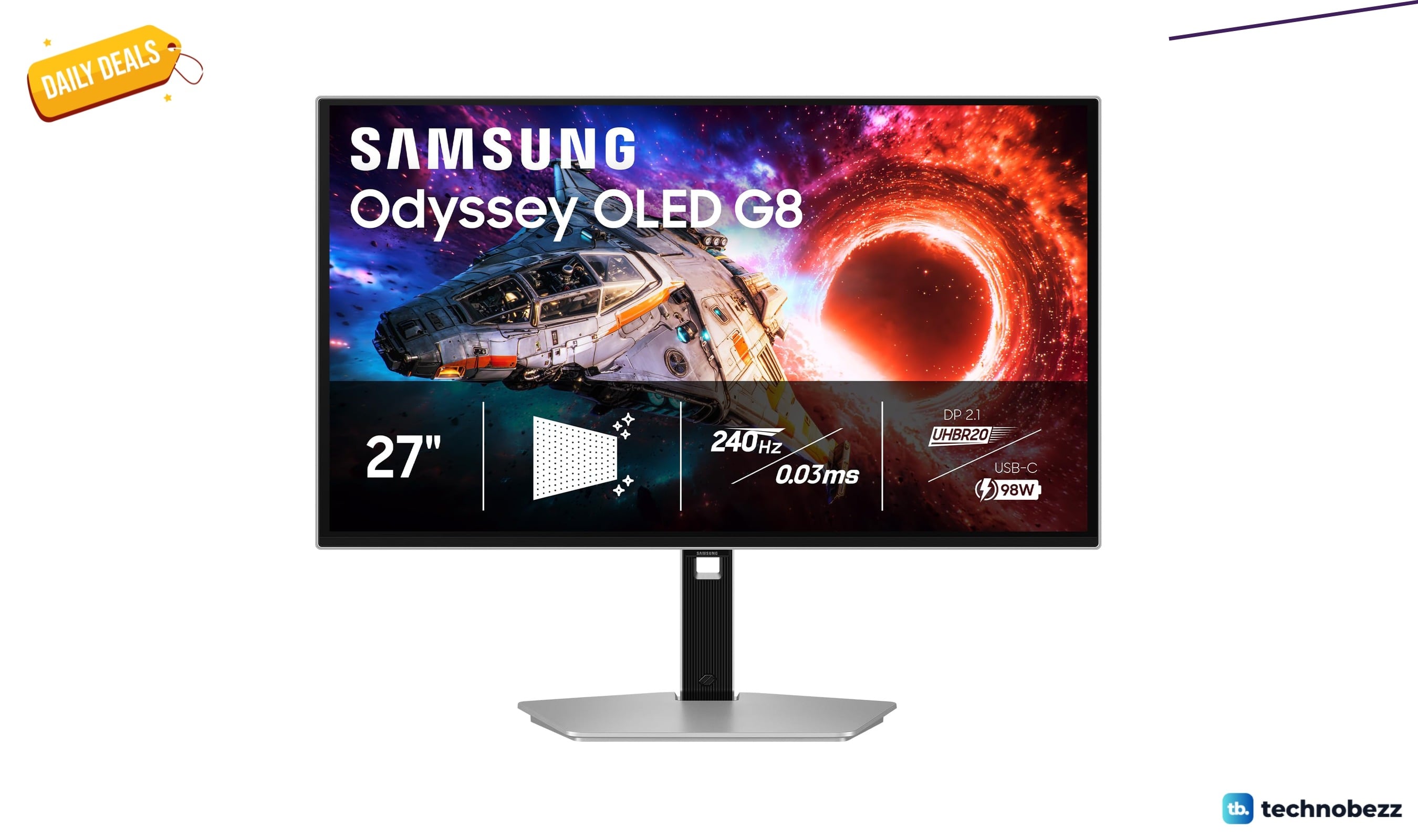 Samsung 27" Odyssey OLED G8 Gaming Monitor price drops to $979.99