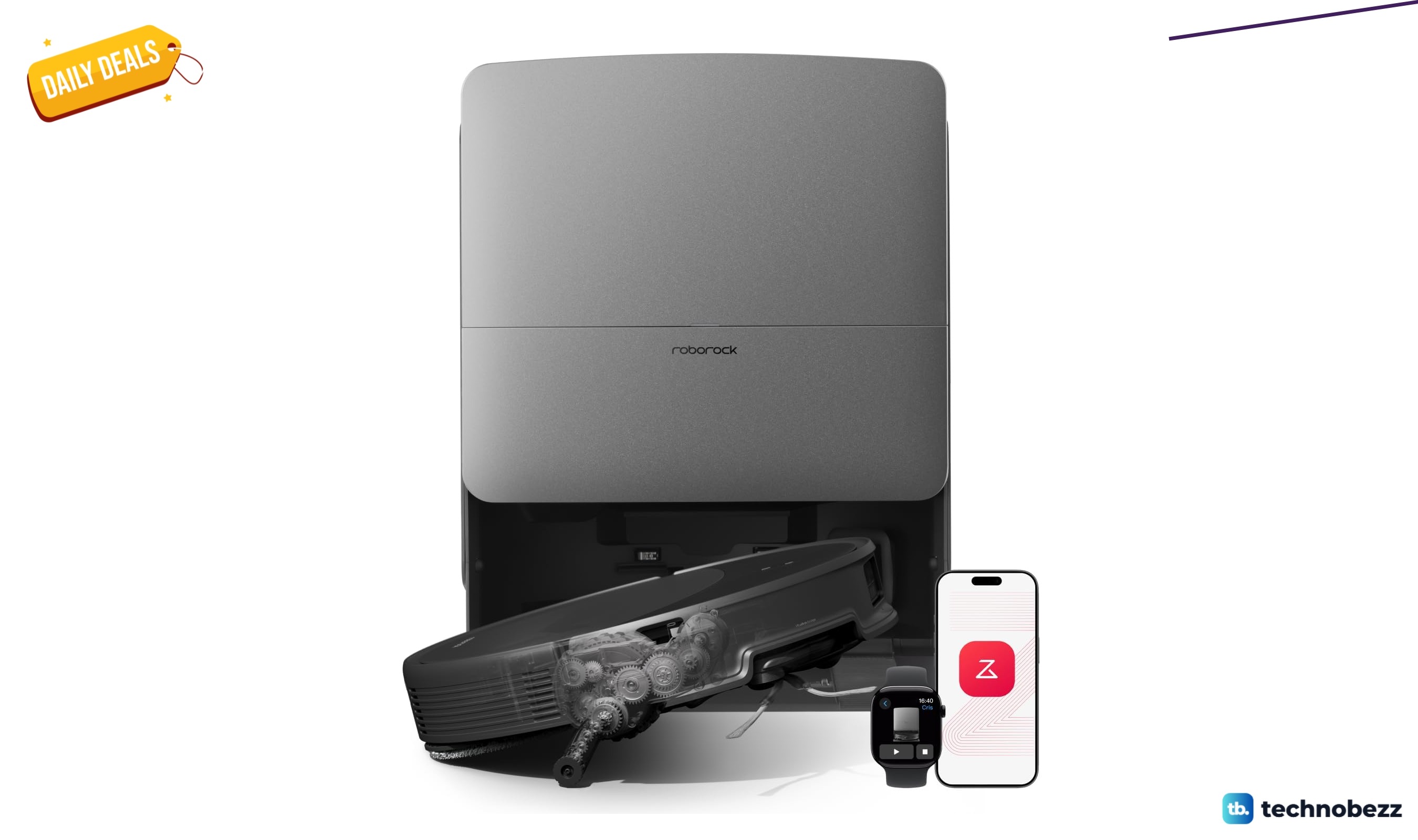 Roborock Saros 20 Robot Vacuum Mop on sale for $1179.99 during Prime Big Deal Days