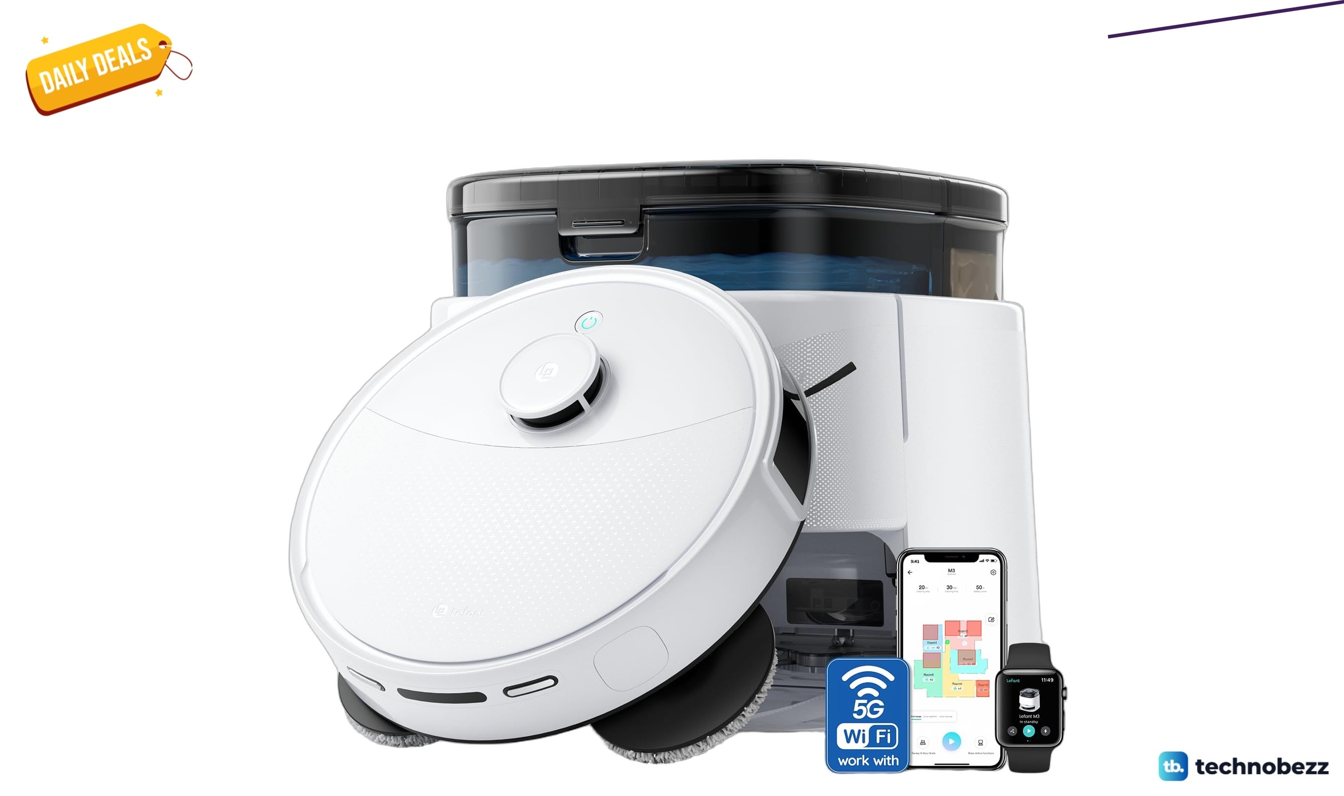 Lefant M3 Robot Vacuum with Auto Mop Washing drops to $399.99 on Amazon