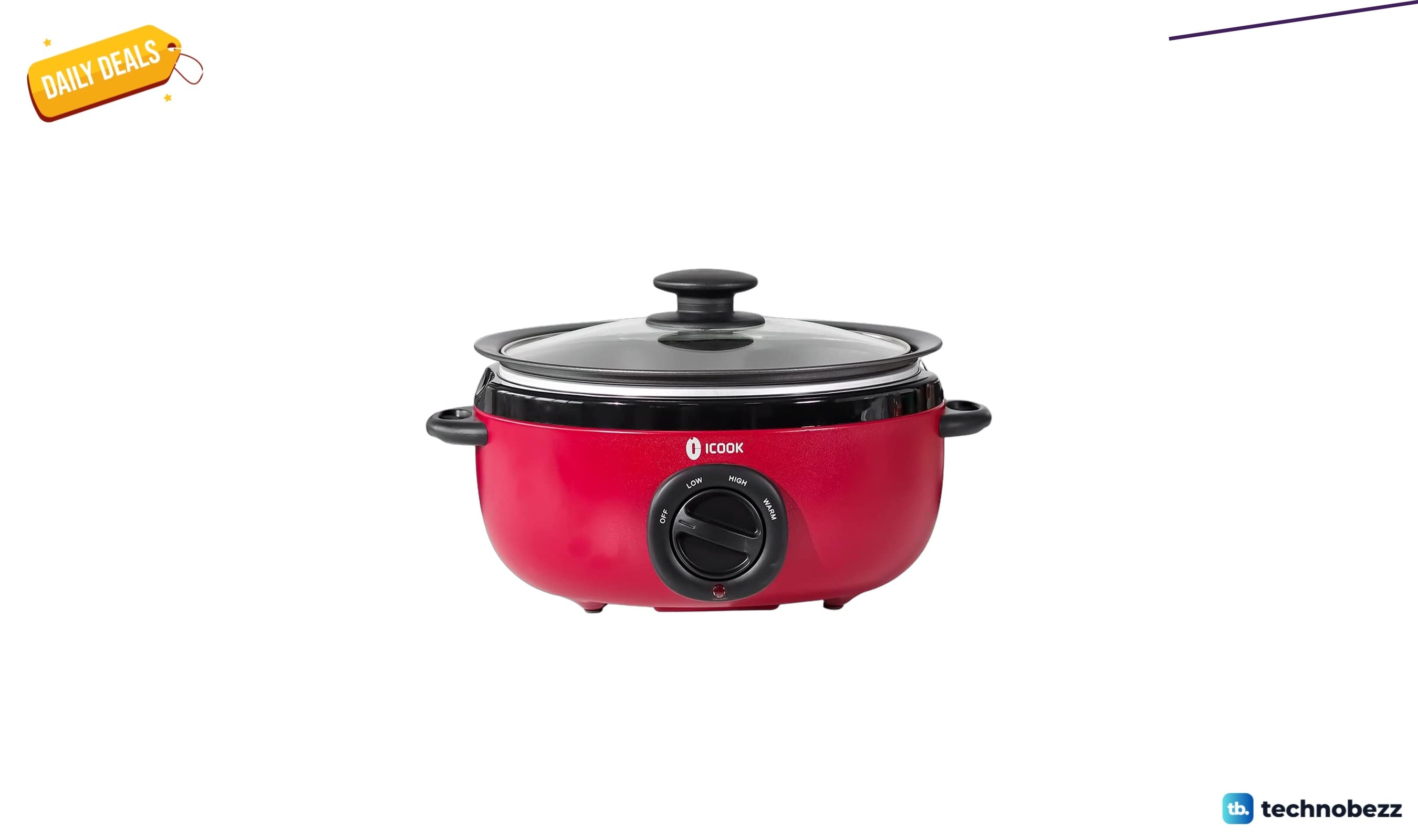 ICOOK USC-65-OP001RD 6.5 Quart Slow Cooker drops to $62.99 on Amazon