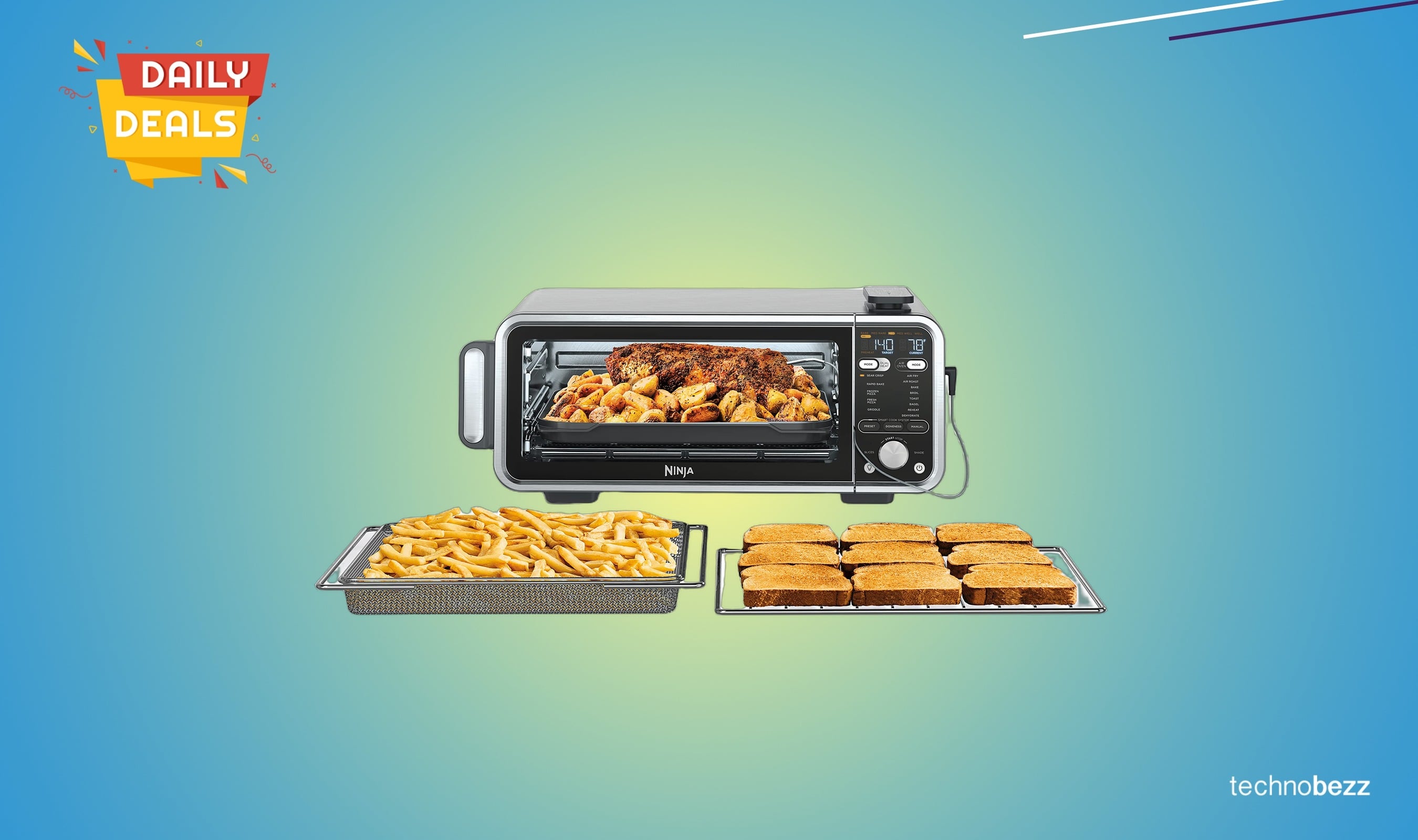 Ninja Foodi SP351 13-in-1 Toaster Oven Air Fryer Combo falls to $249.99